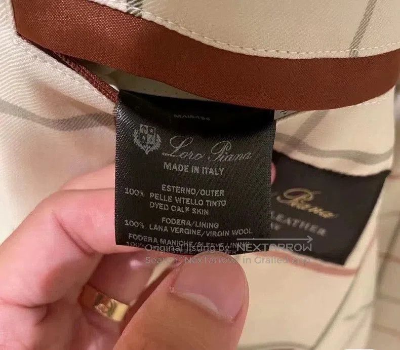 Loro Piana Loro Piana Men's Leather Jacket. Size US XL / EU 56 / 4 - 5 Thumbnail