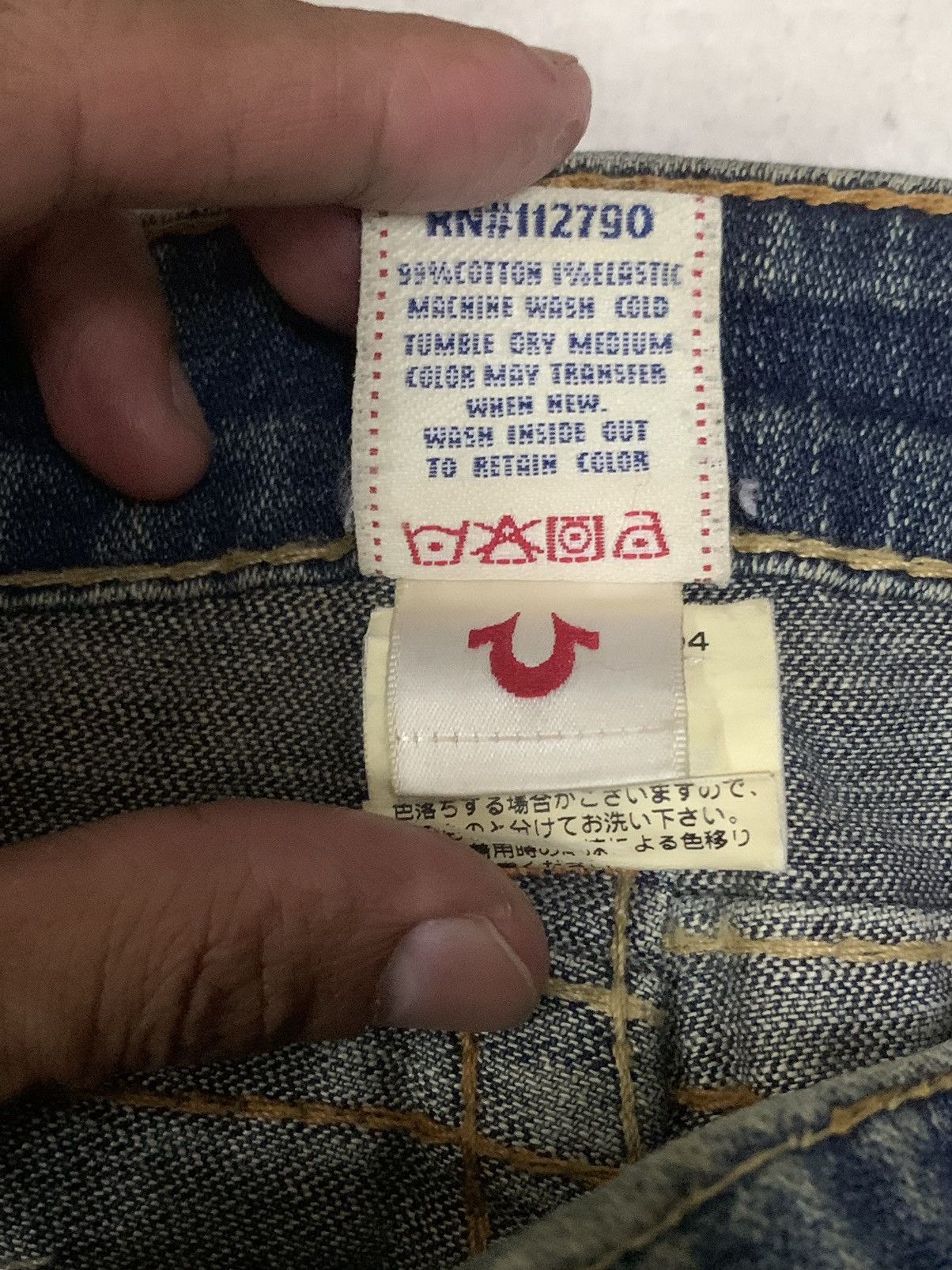 True Religion × Vintage 🔥Flare🔥 Vintage 90s True Religion Distress Bootcut Jeans Size US 34 / EU 50 - 17 Thumbnail
