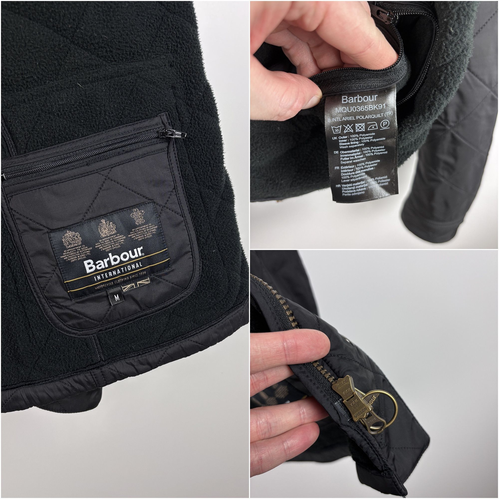 Barbour Barbour International Ariel Polar Quilted Jacket Black M Size US M / EU 48-50 / 2 - 9 Thumbnail