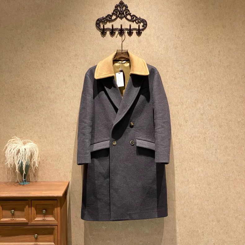 Versace Versace Double-breasted detachable collar woolen coat Size M / US 6-8 / IT 42-44 - 1 Thumbnail