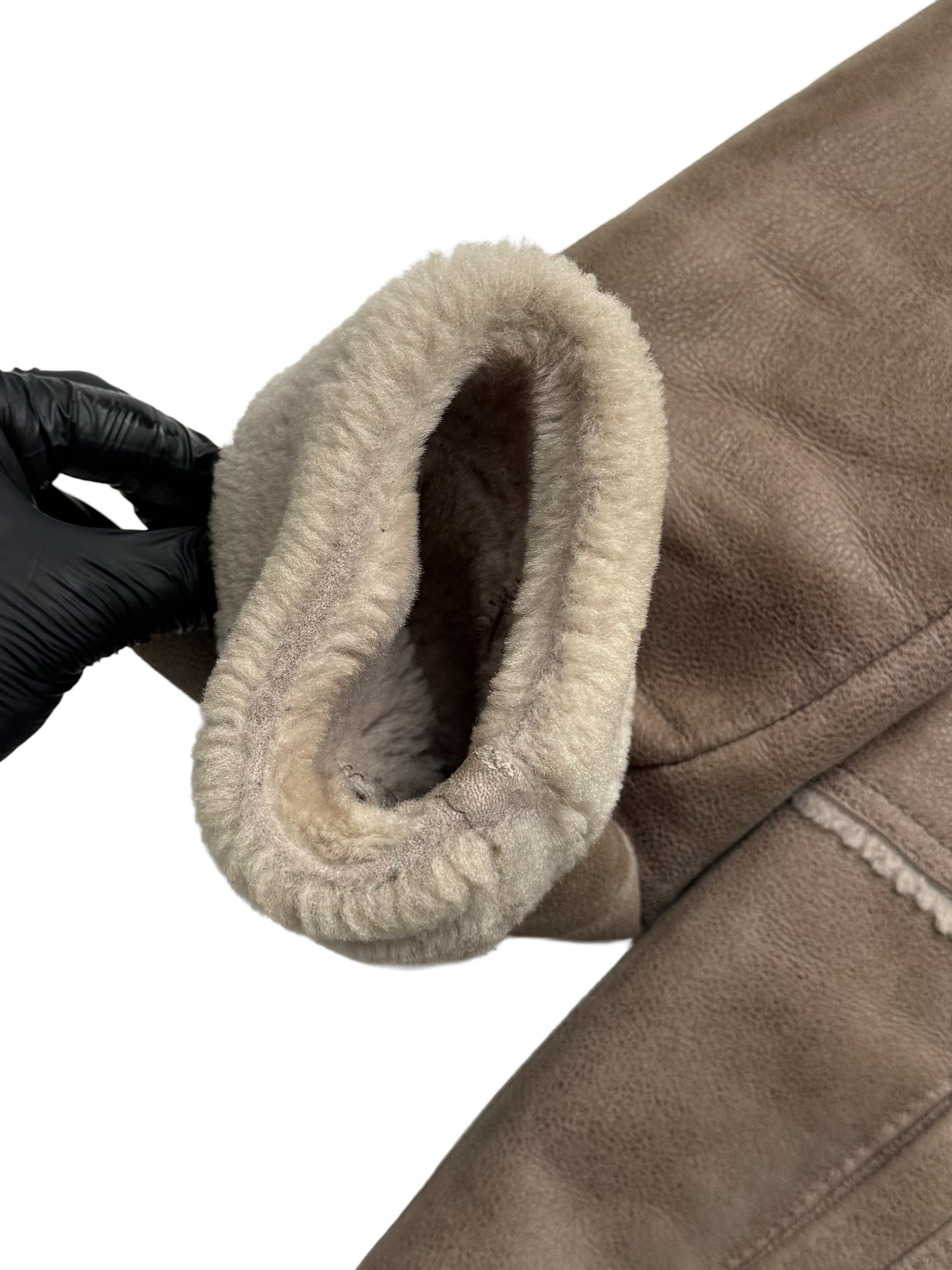 Vintage Vintage Sheepskin Shearling Coat Hooded Long Winter Jacket Size M / US 6-8 / IT 42-44 - 10 Thumbnail