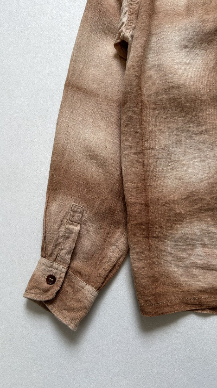 Story Mfg. Brown/Beige ‘Peace Tie Dye’ Print Shirt Size US S / EU 44-46 / 1 - 15 Thumbnail