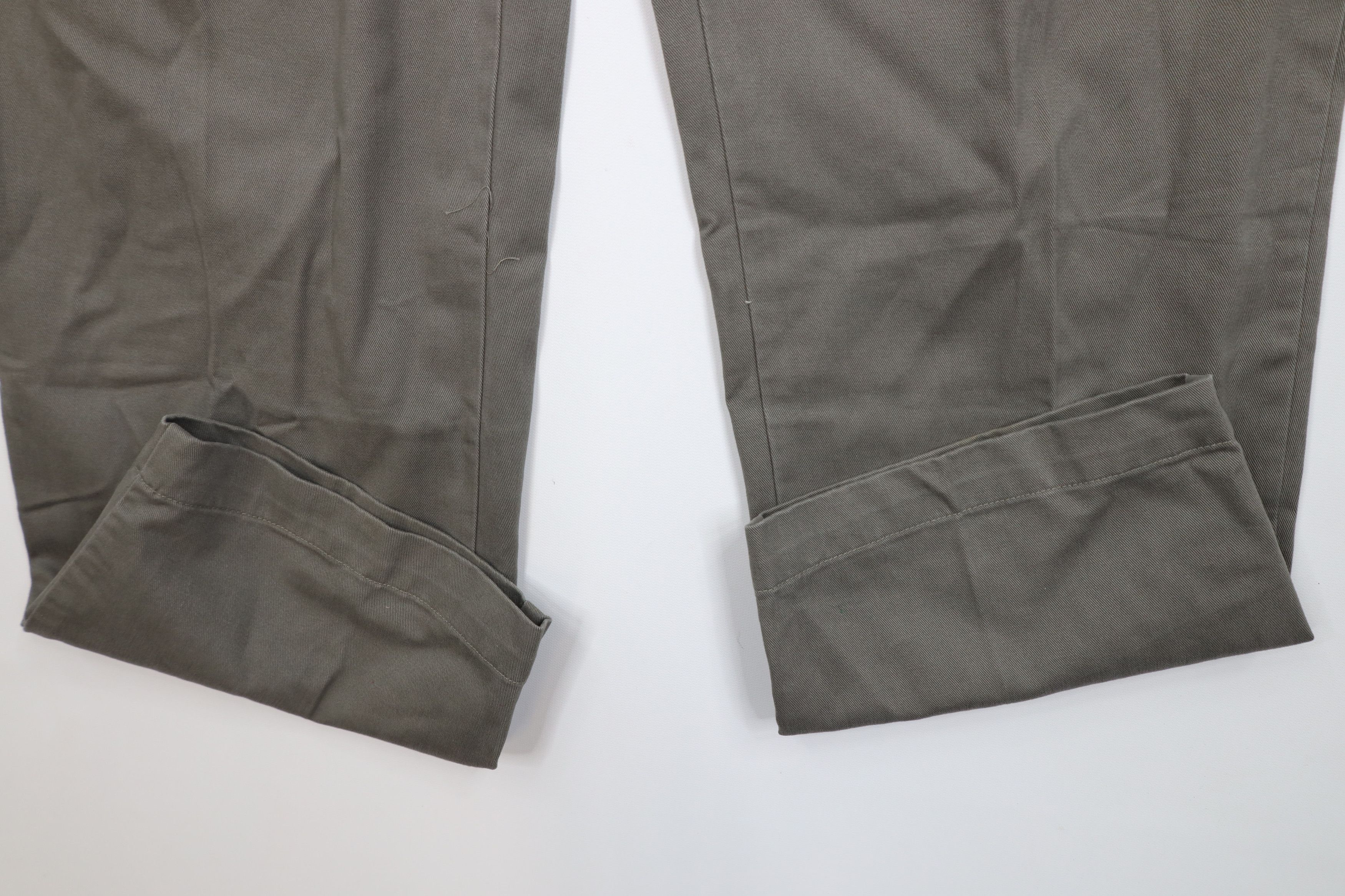 Ralph Lauren Vintage 90s Ralph Lauren Wide Leg Chino Pants Gray Cotton Size US 34 / EU 50 - 5 Thumbnail