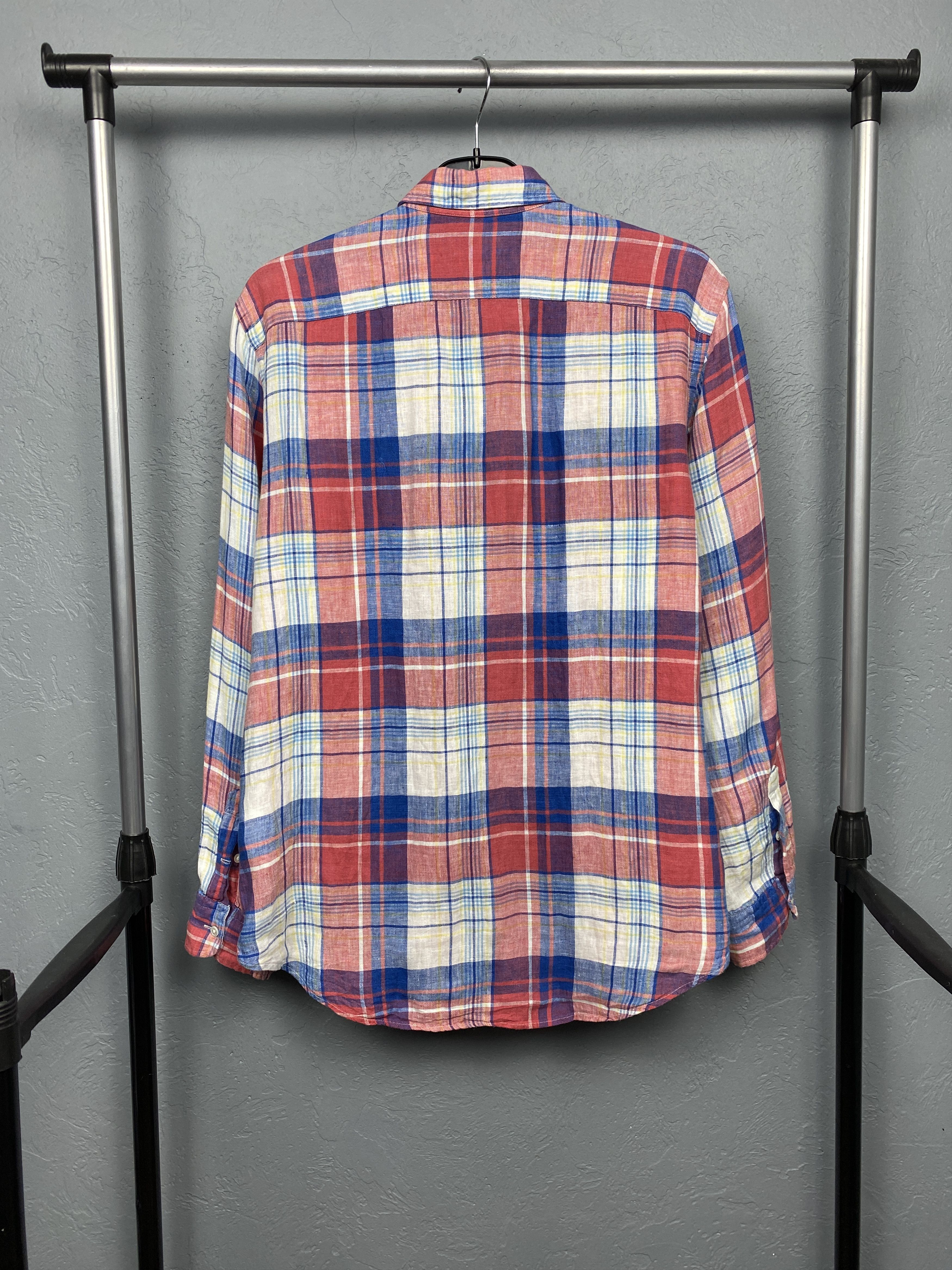 Polo Ralph Lauren Polo Ralph Lauren Vintage Mens LINEN Long Sleeve Shirt Size US M / EU 48-50 / 2 - 7 Thumbnail