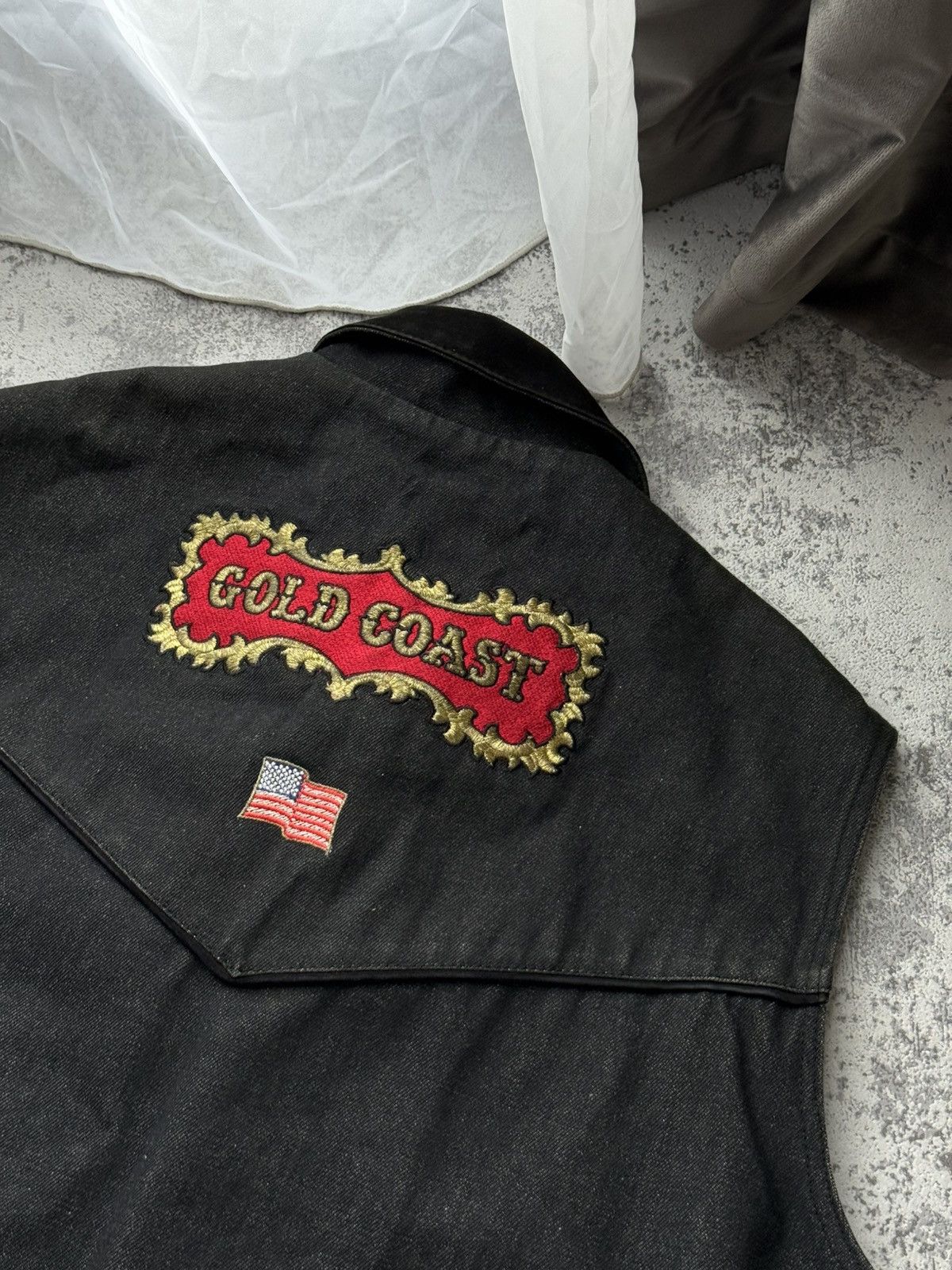 Wrangler Rare Gold Coast Wrangler ‘07 Rodeo Las Vegas Biker Vest Size US L / EU 52-54 / 3 - 3 Thumbnail