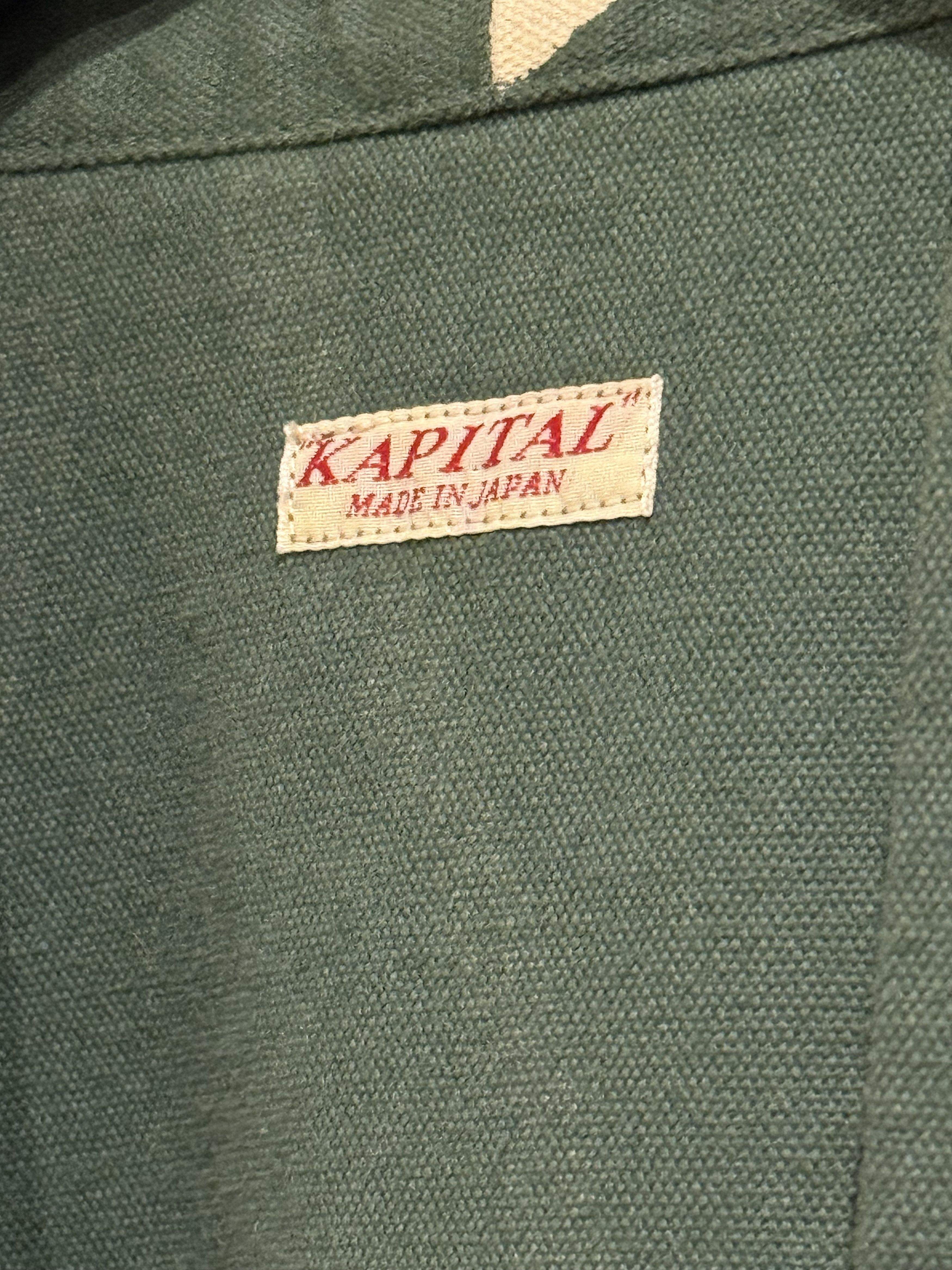 Kapital Kakashi Stripe Linen-Cotton Canvas Noragi Size US XL / EU 56 / 4 - 5 Thumbnail