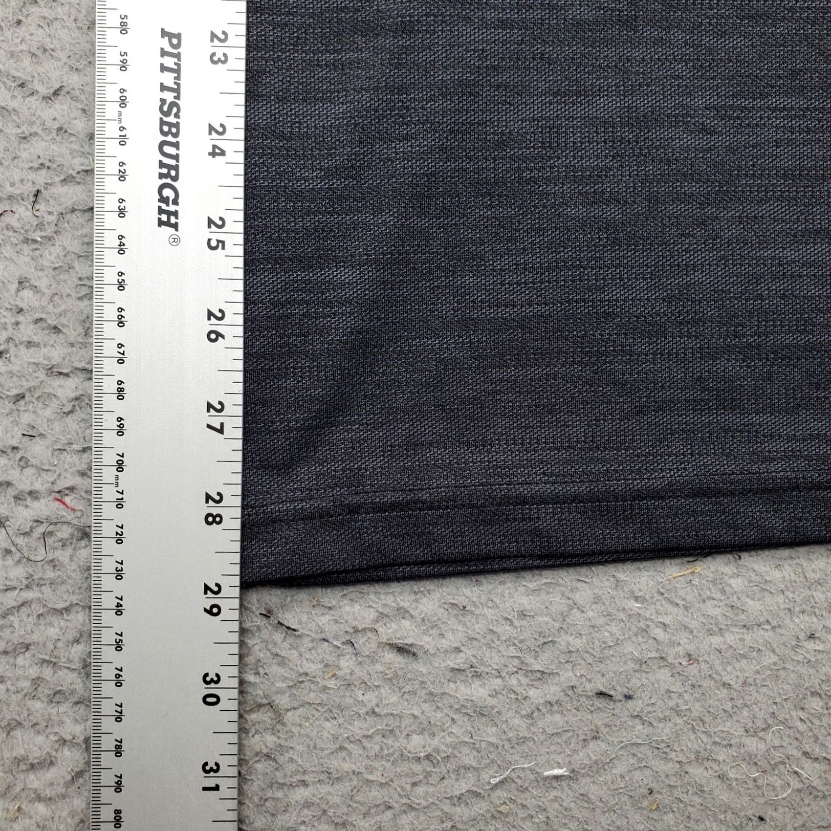 Hudson North Hudson Polo Shirt Mens XL Gray Space Dye Short Sleeve Slit Collar Polo Shirt Size US XL / EU 56 / 4 - 3 Thumbnail