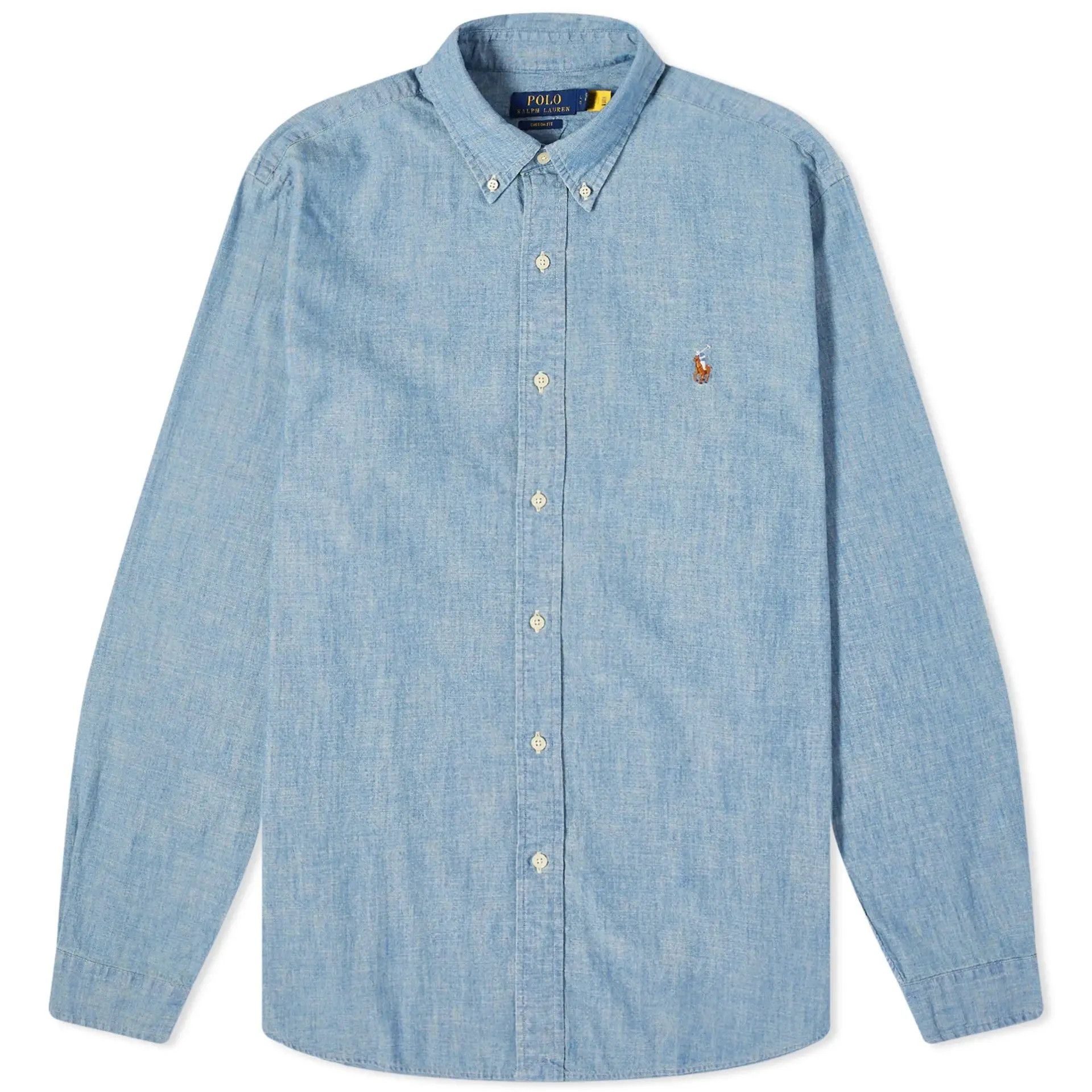 Polo Ralph Lauren o1s22i1n0125 Custom Fit Shirt in Light Blue Size US XL / EU 56 / 4 - 1 Thumbnail