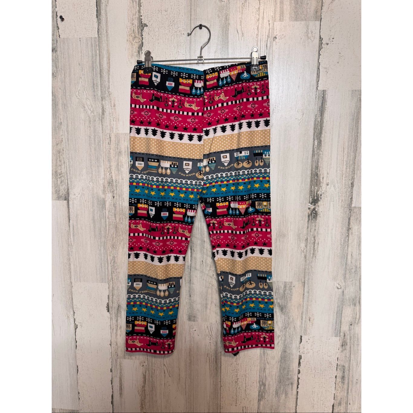 Other Beautiful Cozy Printed Leggings XL/XXL Multicolor Stretch So Size 32" / US 10 / IT 46 - 9 Thumbnail