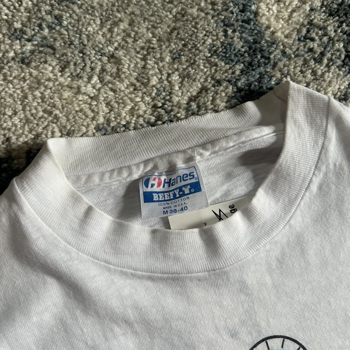 Vintage FOG CiTY DiNER U.S.A. SLUBBY PUFF PRiNT SiNGLE STiTCH TEE Size US M / EU 48-50 / 2 - 9 Thumbnail