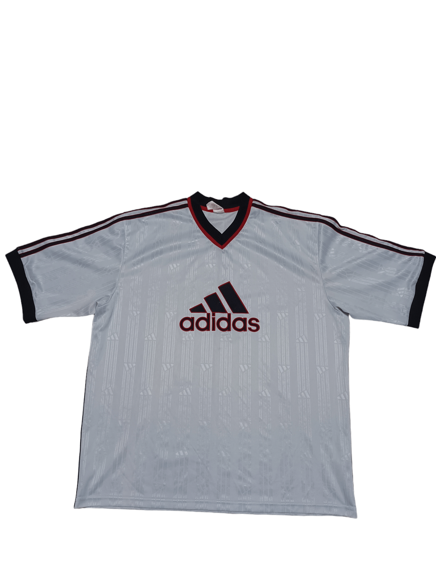 Adidas 90S VINTAGE ADIDAS BIGLOGO MONOGRAM SOCCER JERSEY FOOTBALL Size US XL / EU 56 / 4 - 1 Thumbnail