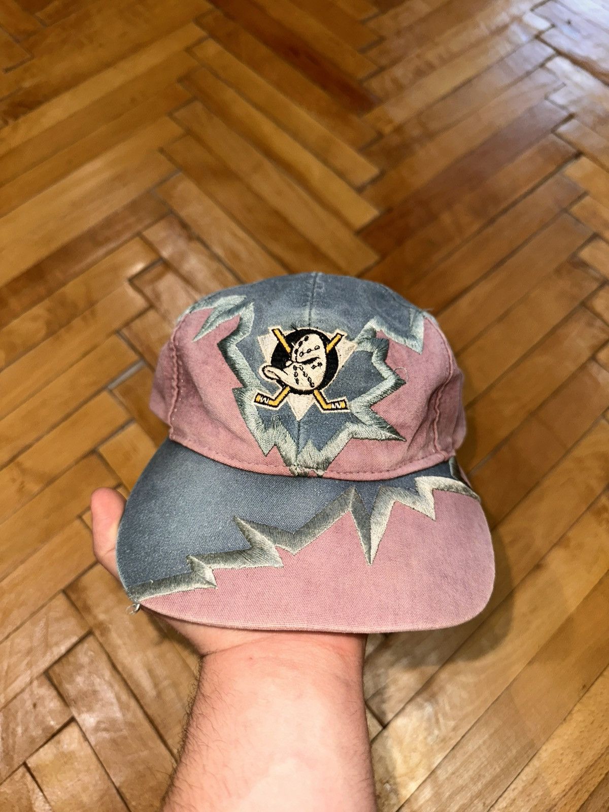 Drew Pearson Vintage Rare Cap Drew Pearson Mighty Ducks NHL thunder 90s Size ONE SIZE - 3 Thumbnail