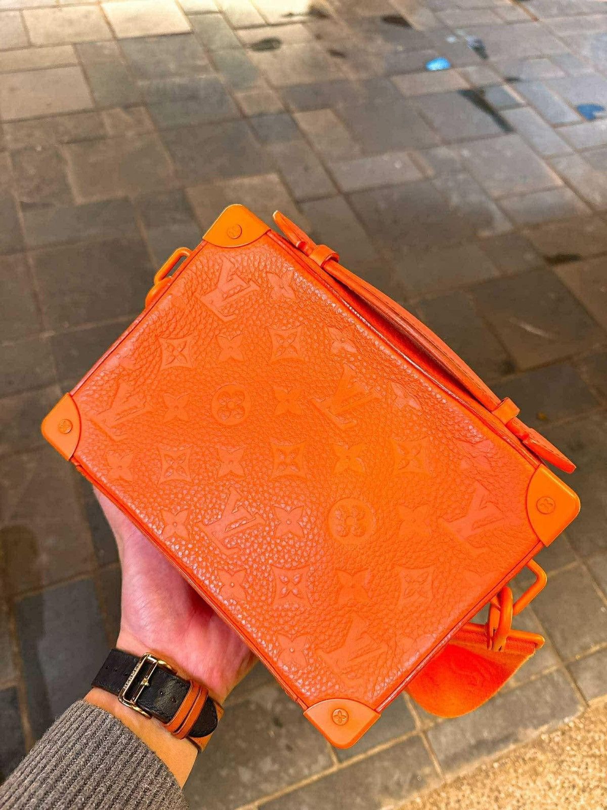Louis Vuitton × Virgil Abloh LOUIS VUITTON HANDLE SOFT TRUNK TAURILON MONOGRAM ORANGE Size ONE SIZE - 1 Thumbnail