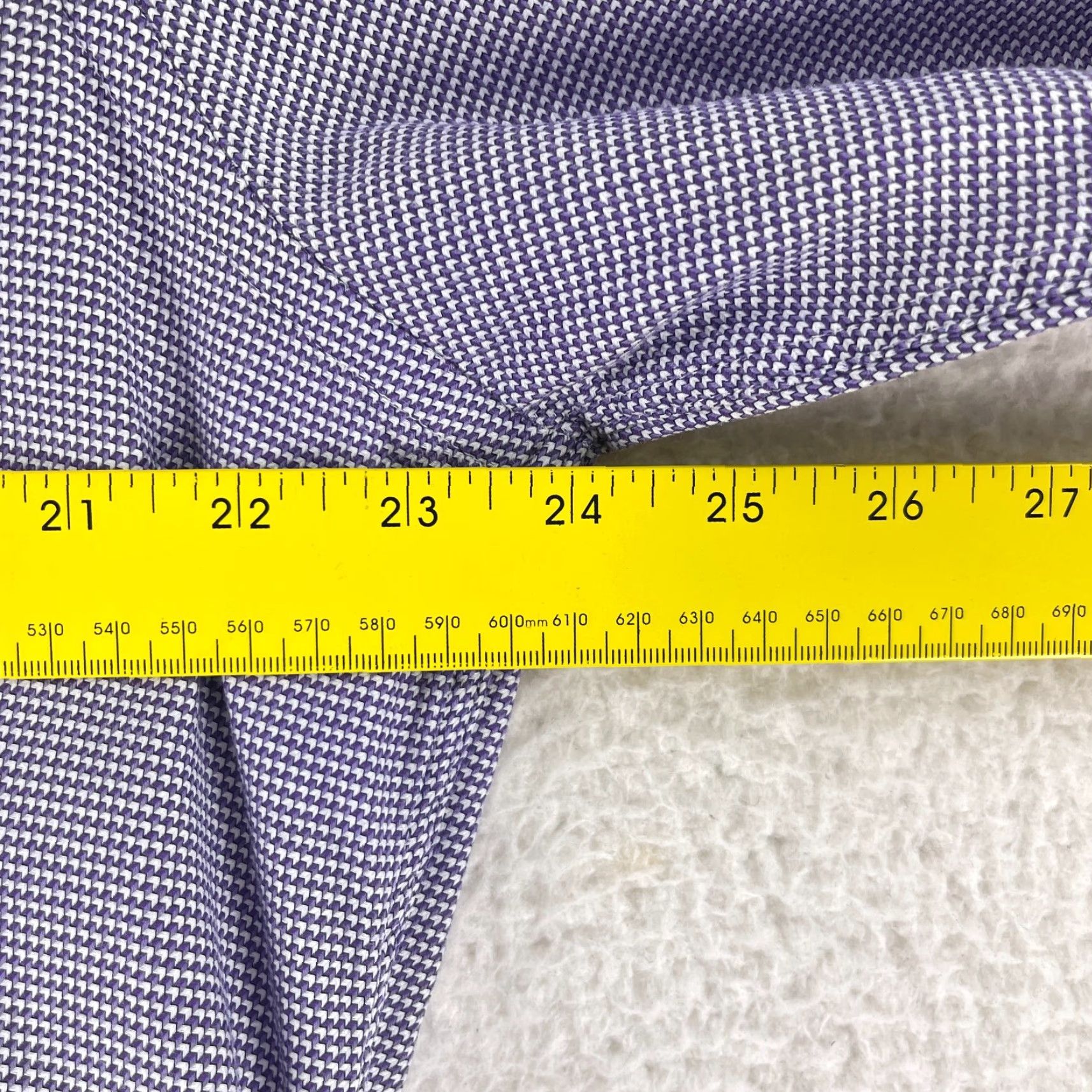 Ted Baker Ted Baker Purple Button-Up Endurance Geo Print Dress Shirt Mens Long Sleeve XL Size 46R - 6 Thumbnail