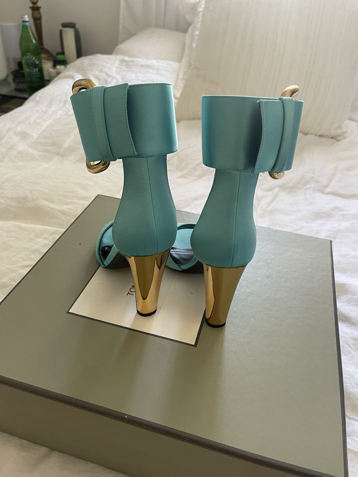 Tom Ford Brand new satin Tom ford sandal heel Size US 6 / IT 36 - 3 Thumbnail
