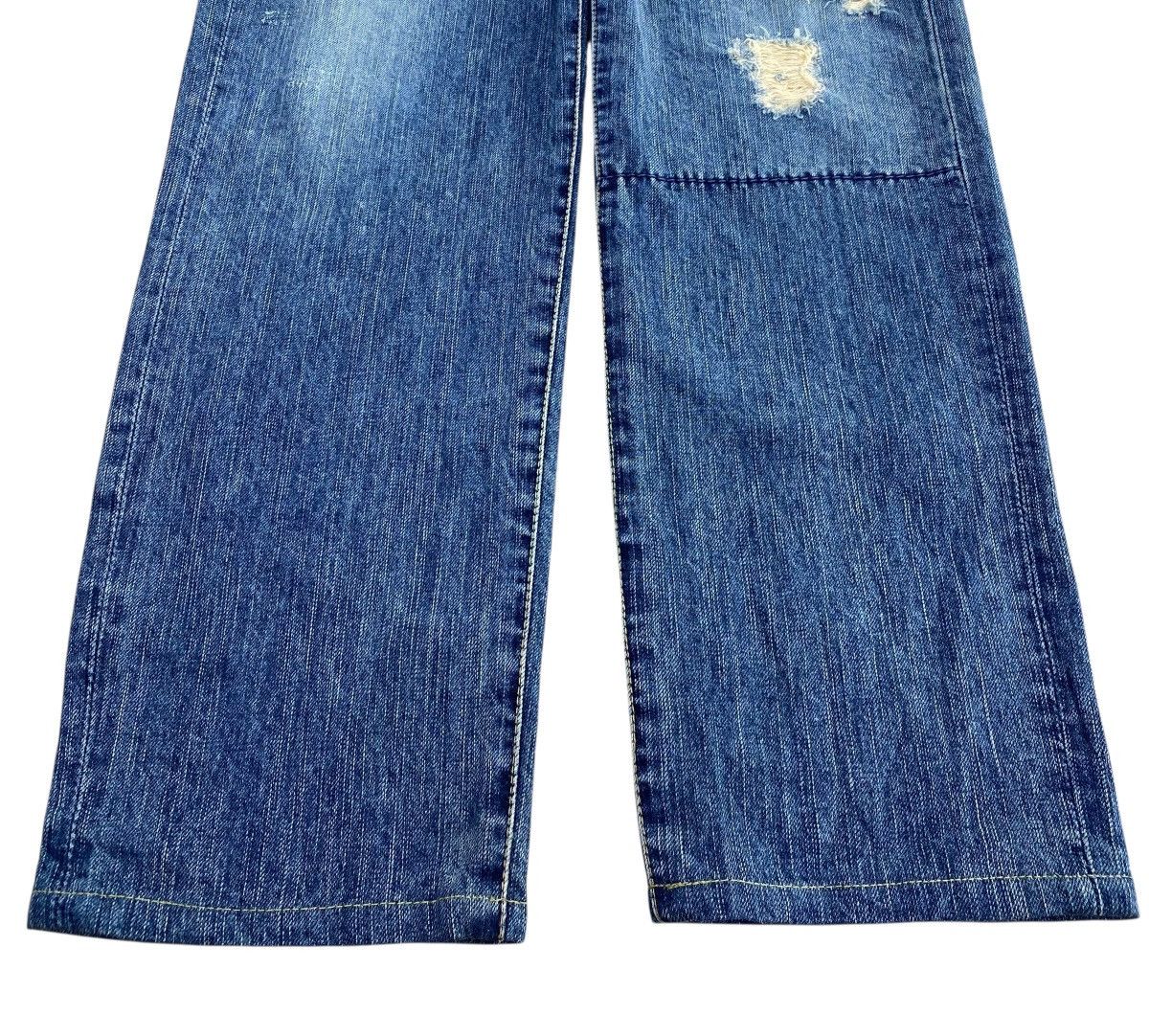 Japanese Brand Japanese Brand Ripped Whiskered Style Straight Leg Jeans Size US 29 - 5 Thumbnail