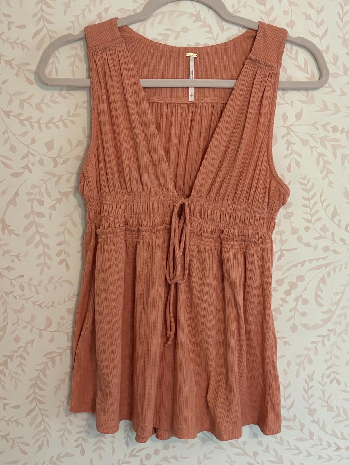 Free People Free People Beach Bound Peach Boho Tank Top sz S Size S / US 4 / IT 40 - 2 Thumbnail