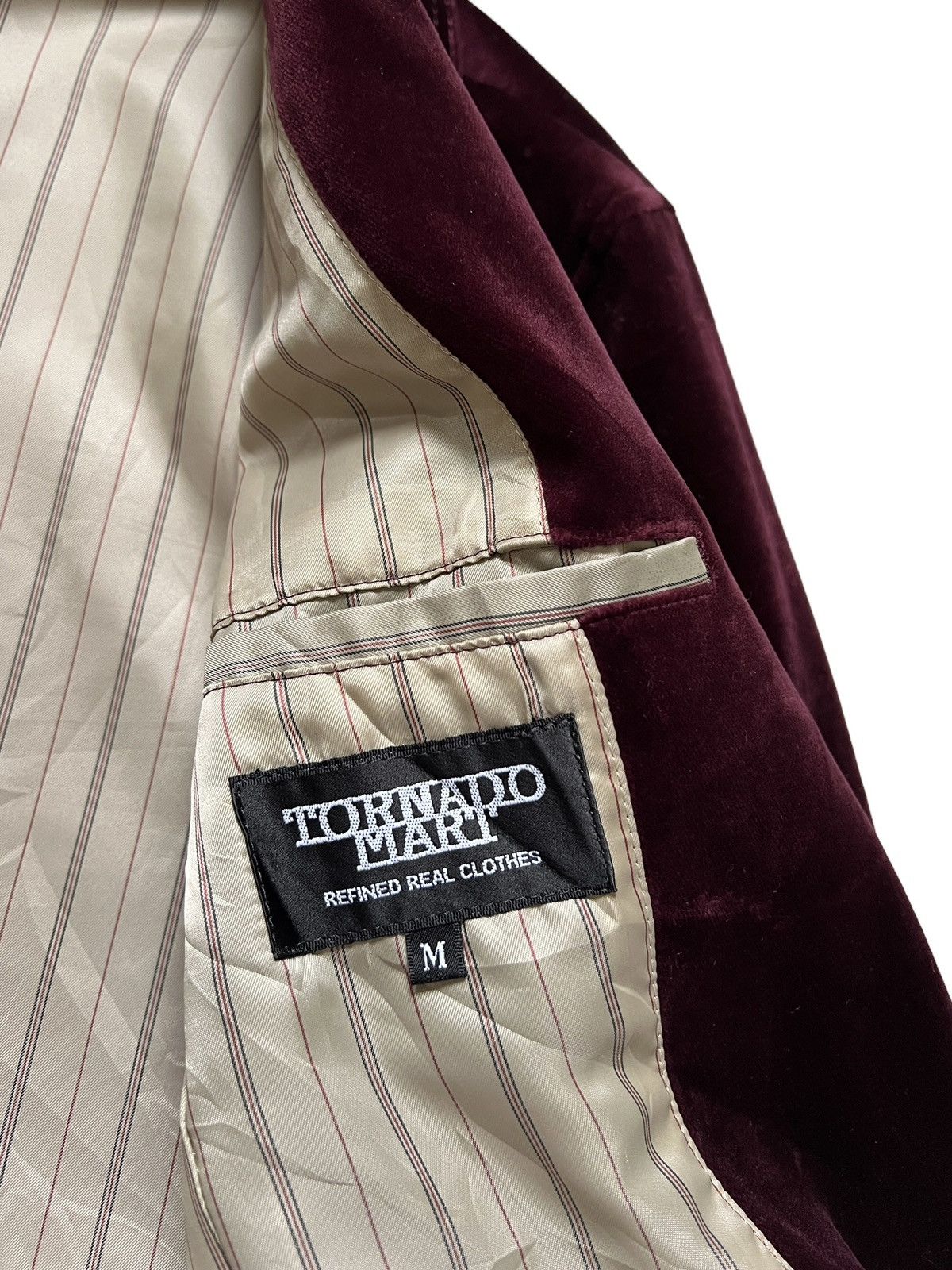 Tornado Mart 1990 Tornado Mart Double Collar Velvet Zipper Jacket Size US M / EU 48-50 / 2 - 13 Thumbnail