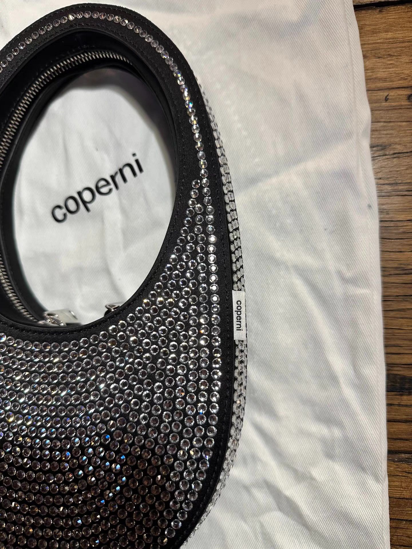Coperni COPERNI 23FW Full‑Crystal Mini Swipe Bag Ｑ25 Size ONE SIZE - 3 Thumbnail
