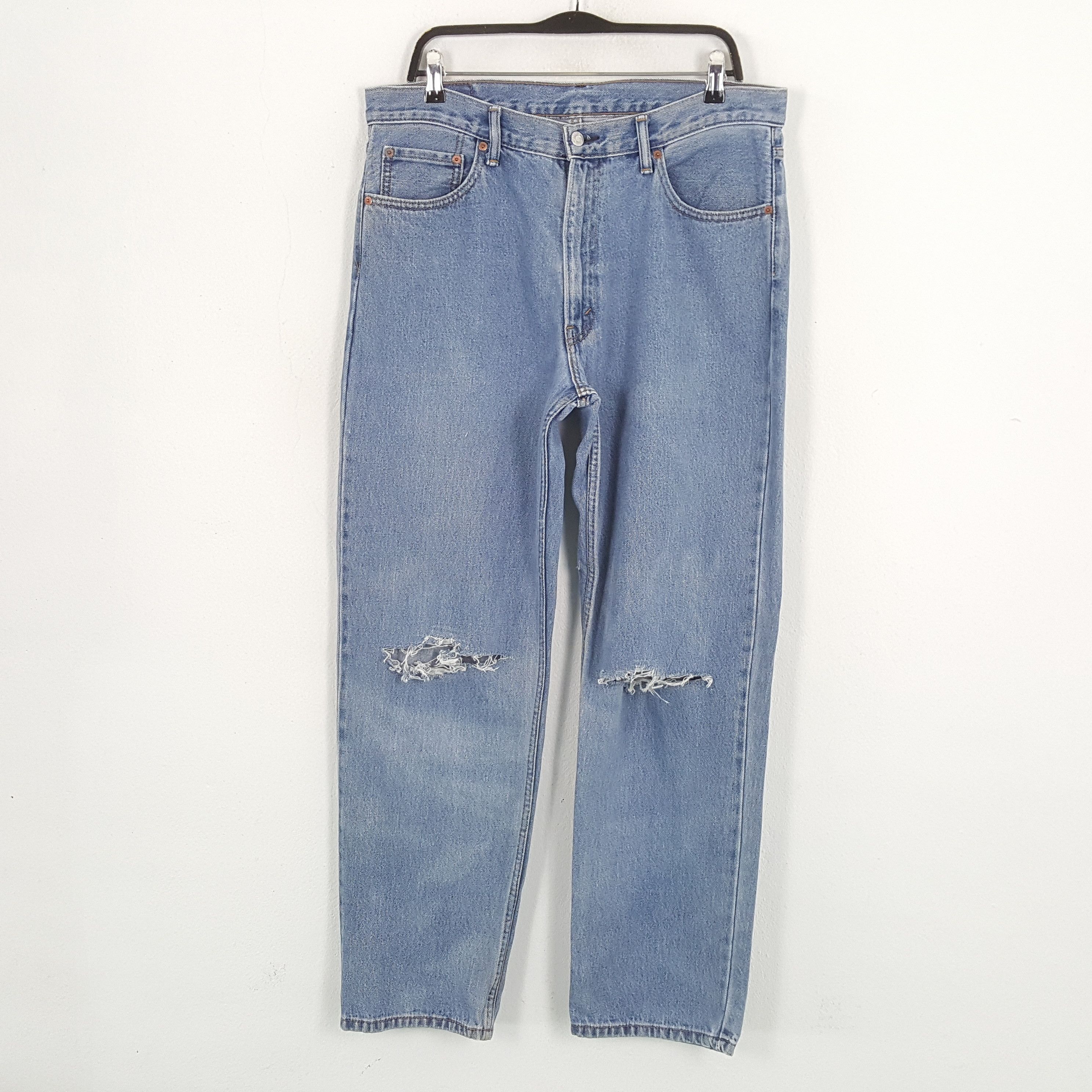 Levi's × Vintage LEVI'S Streetwear Style Distressed JEANS Size US 35 - 1 Thumbnail