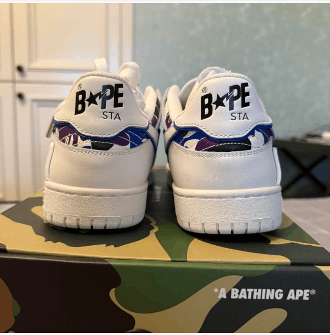 Bape Simple and casual low top board shoes Size US 9.5 / EU 42-43 - 3 Thumbnail