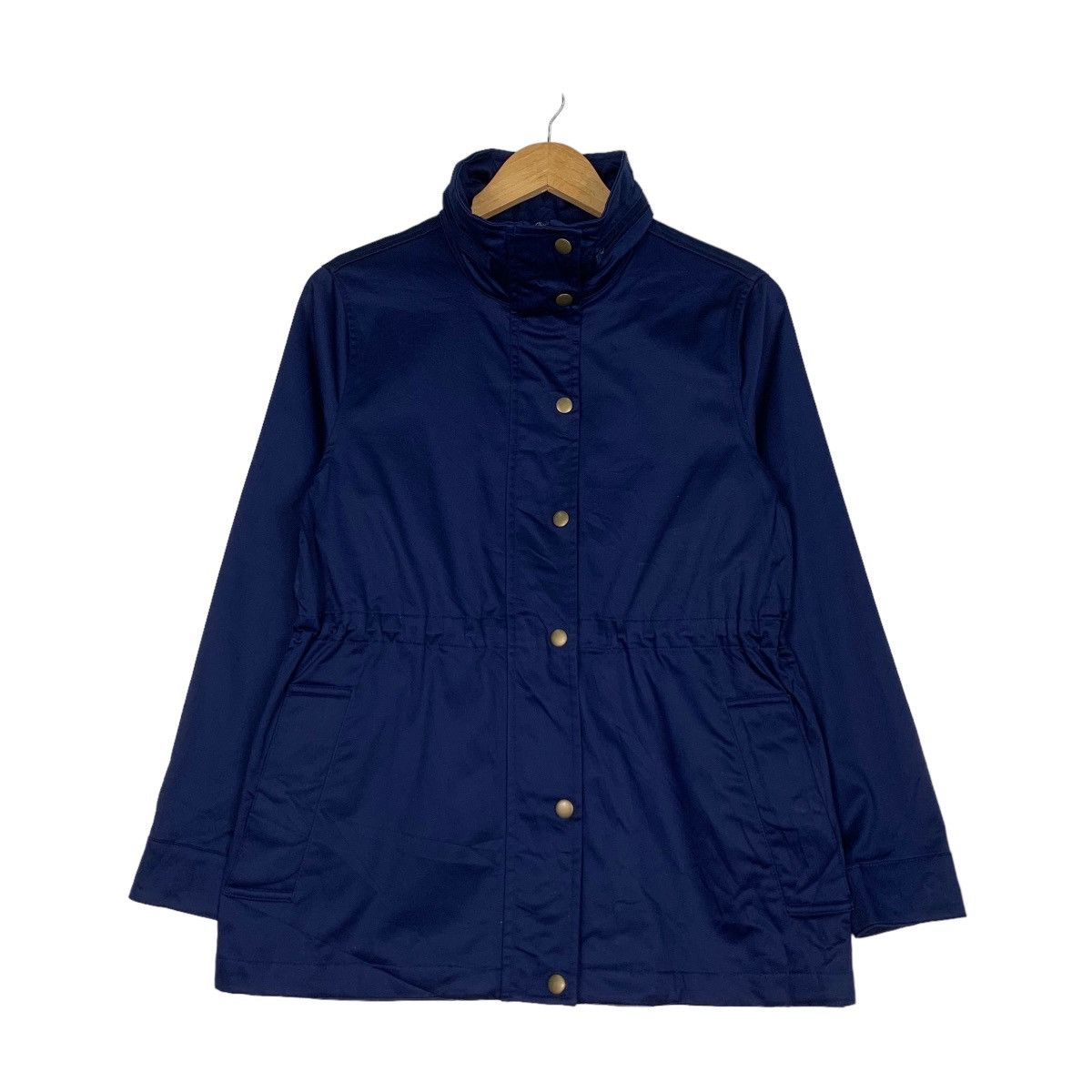Lands' End LANDS’ END Blue Belted Casual Jacket #0975-C43 Size M / US 6-8 / IT 42-44 - 1 Thumbnail