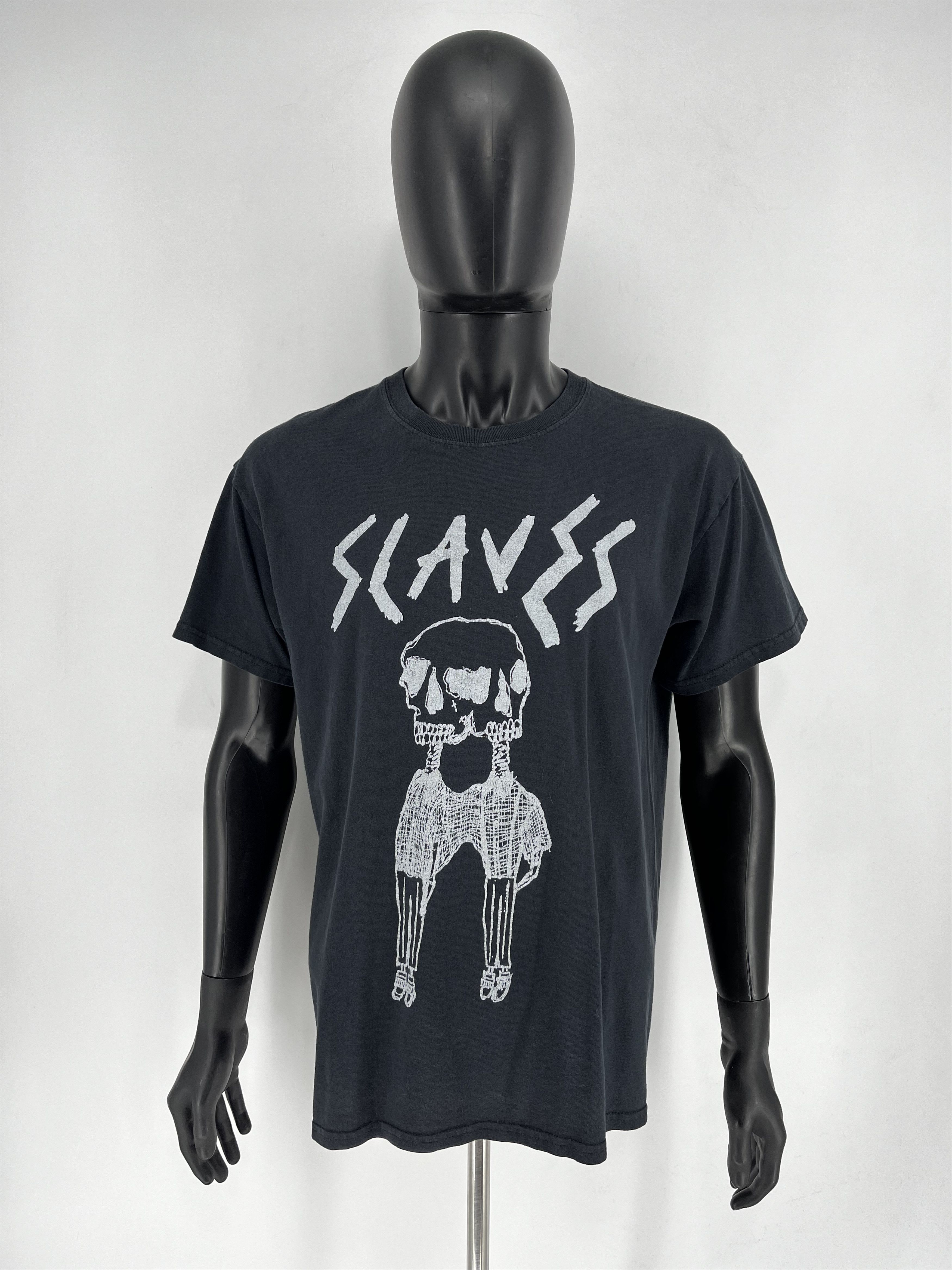 Band Tees × Vintage Vintage Slaves Rock T-shirt Skull T Shirt Streetwear Size US L / EU 52-54 / 3 - 2 Thumbnail