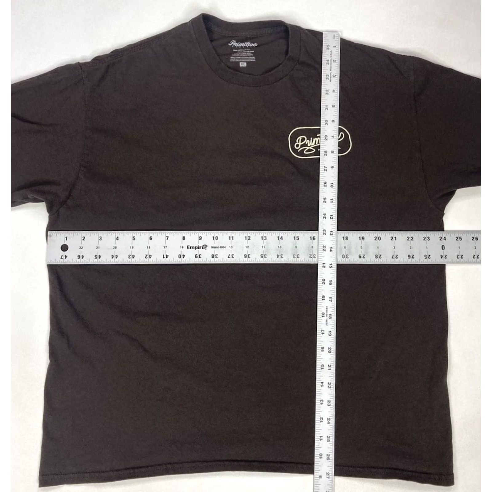 Primitive VINTAGE Primitive Apparel Logo Graphic T-shirt Men XL Brown Short Sleeve Size US XL / EU 56 / 4 - 6 Thumbnail