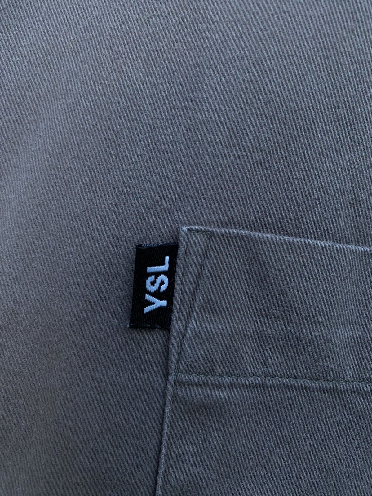 Yves Saint Laurent Heavy YSL Shirt Cotton Saint Laurent Jeans Shirt Size US L / EU 52-54 / 3 - 3 Thumbnail
