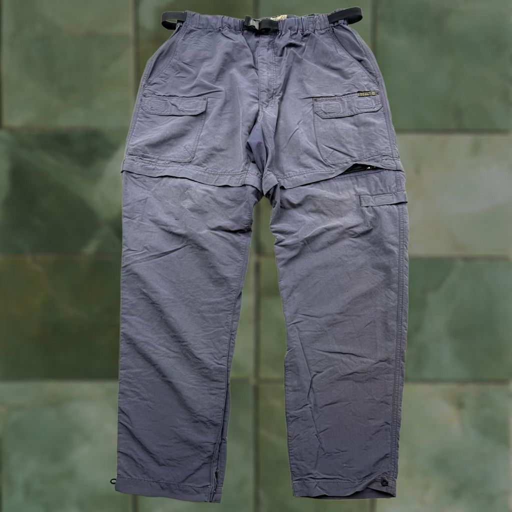 Royal Robbins Royal Robbins Mens XL Gray Hiking Pants Convertible Zip Off Cargo Belted Nylon Walking Activewear Size US 36 / EU 52 - 1 Thumbnail