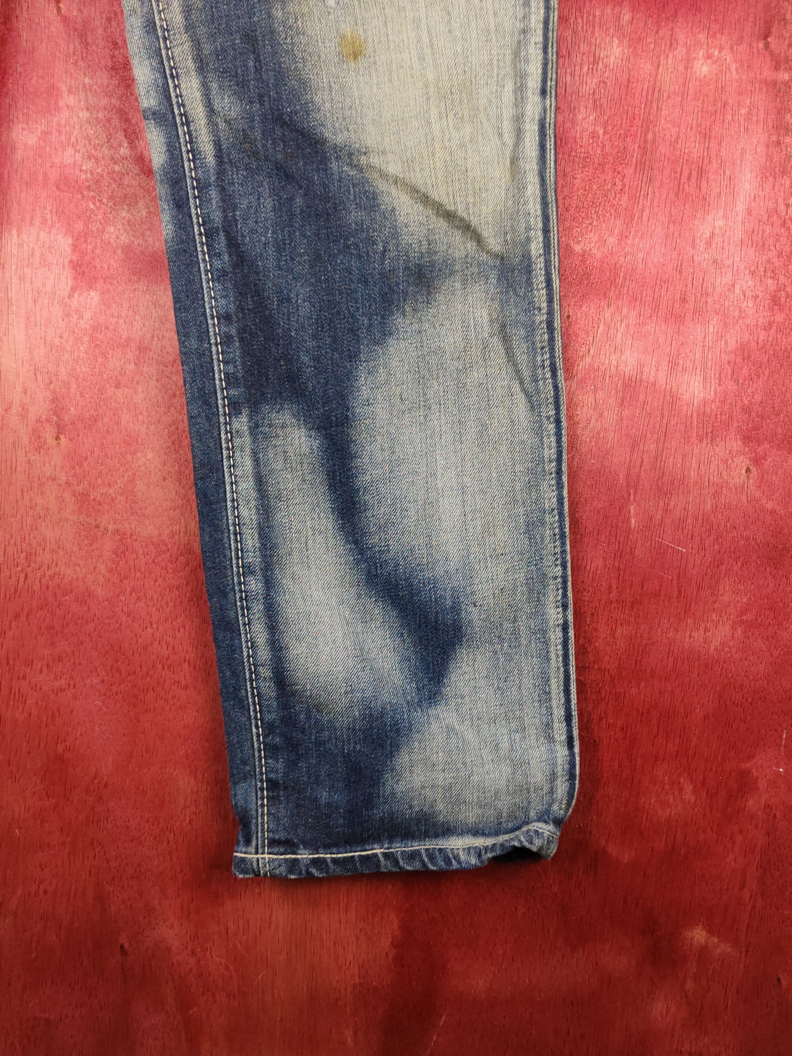 Edwin Something-Edwin venus Blue Distressed faded Denim #S1592 Size US 31 - 7 Thumbnail