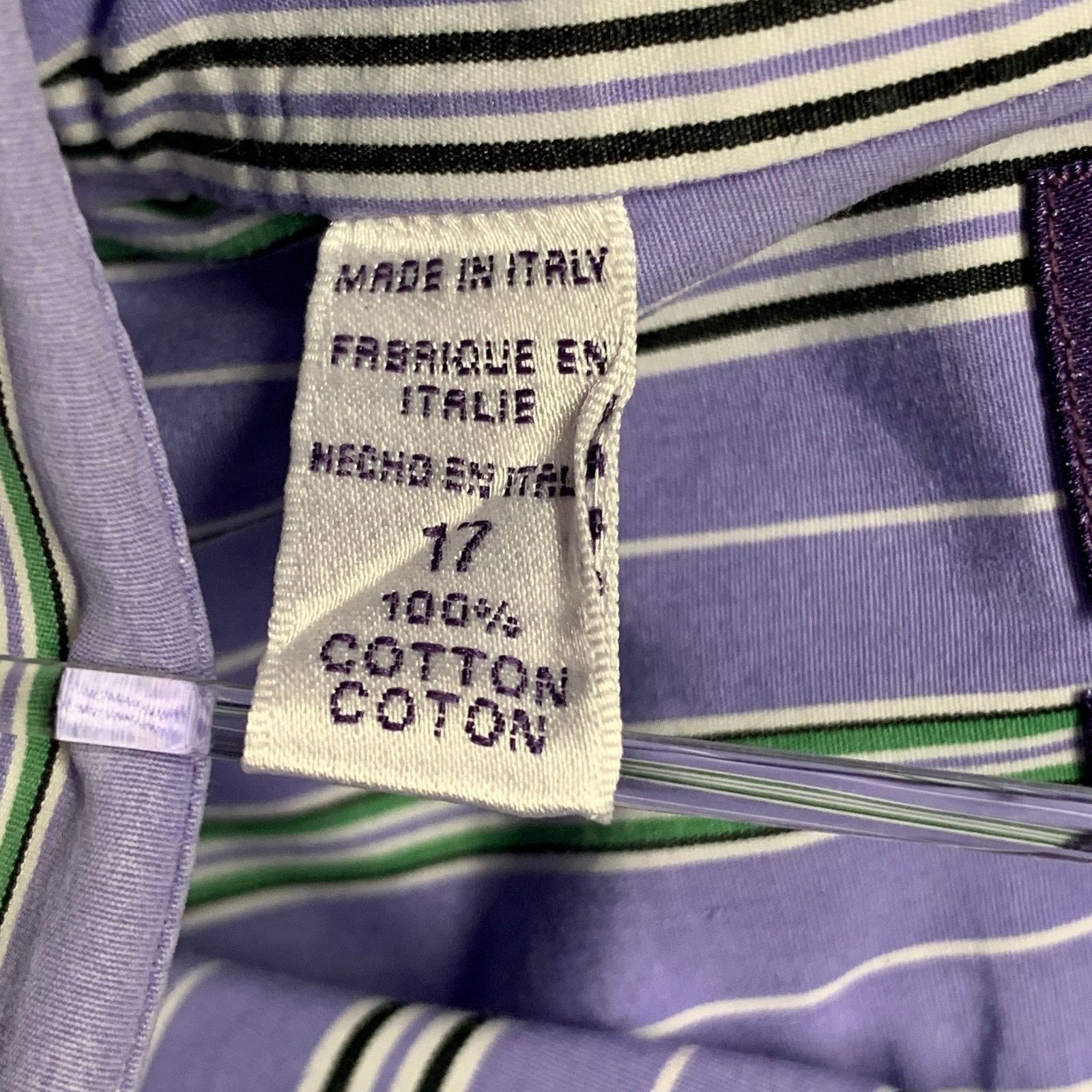 Ralph Lauren RALPH LAUREN Size XL Lilac Stripe Cotton Tailored Fit Shirt Size US XL / EU 56 / 4 - 7 Thumbnail