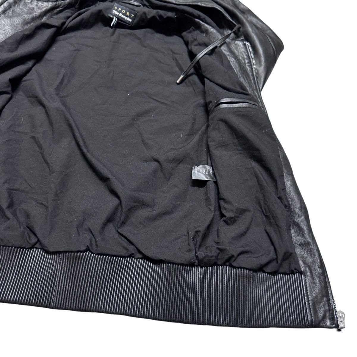 The Kooples The Kooples Leather Bomber Jacket Hooded Fluer Size US M / EU 48-50 / 2 - 12 Thumbnail