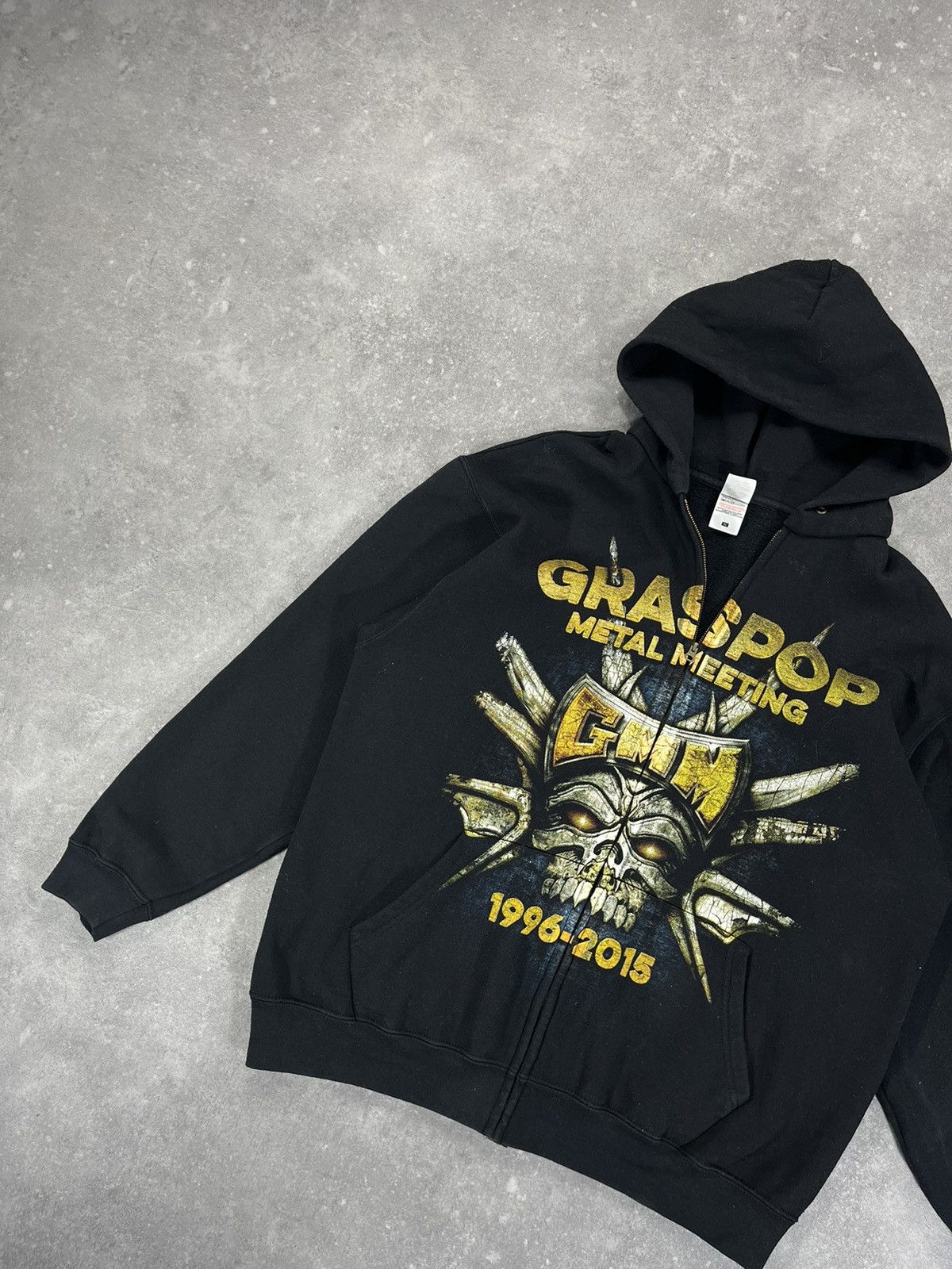 Band Tees × Vintage Vintage Zip Hoodie Graspop Metal Meeting W Size US XL / EU 56 / 4 - 4 Thumbnail