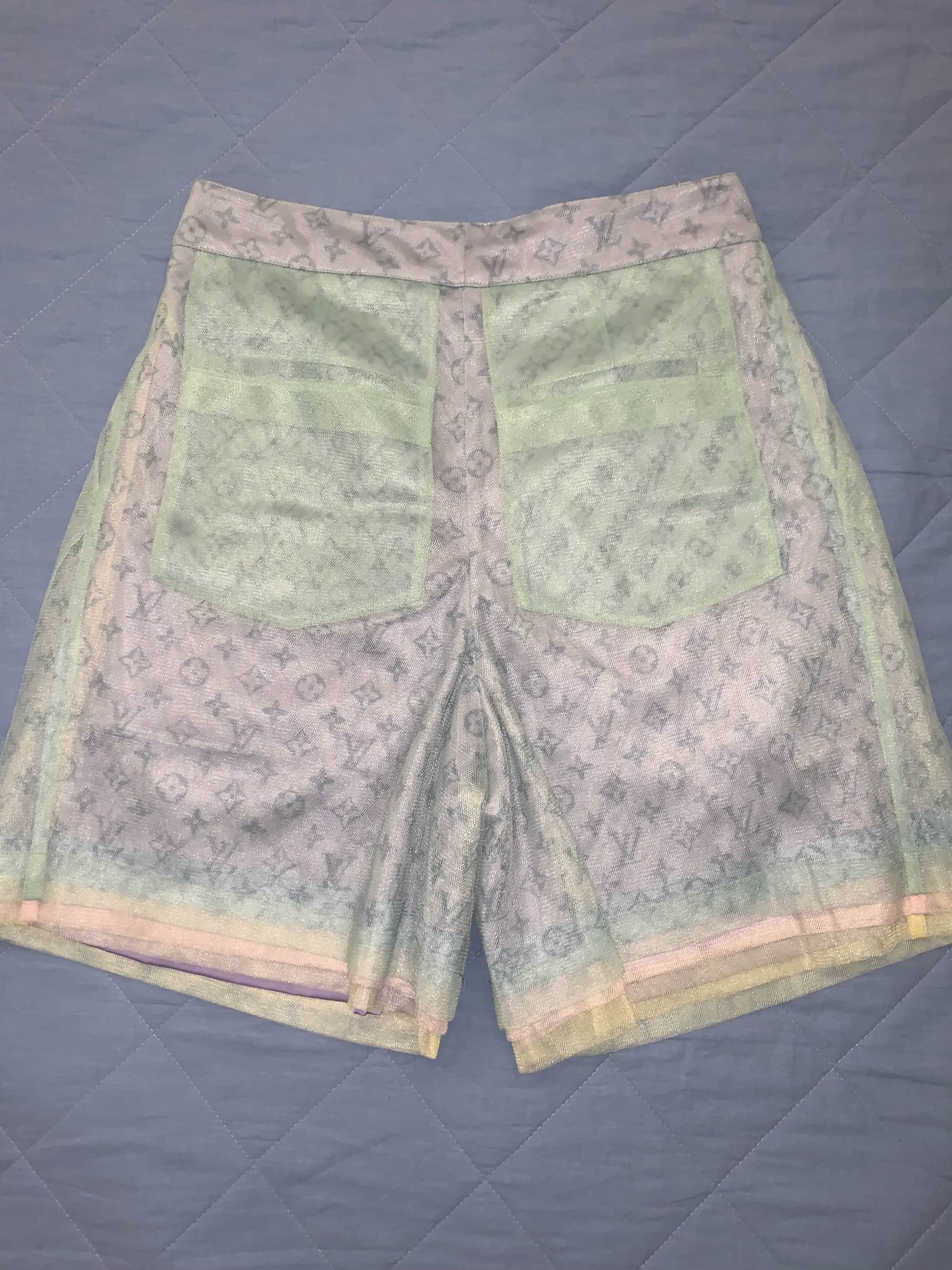 Louis Vuitton Louis Vuitton Monogram Mesh Tulle Shorts Size 27" / US 4 / IT 40 - 2 Thumbnail