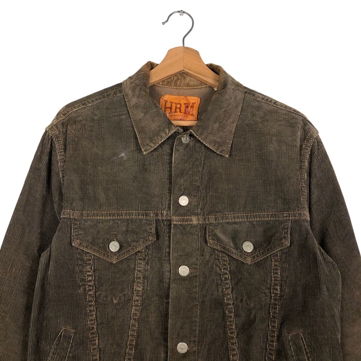Blue Blue Japan 🔥Vintage Corduroy Trucker Jacket HRM Japan Biker Wear Size US M / EU 48-50 / 2 - 3 Thumbnail