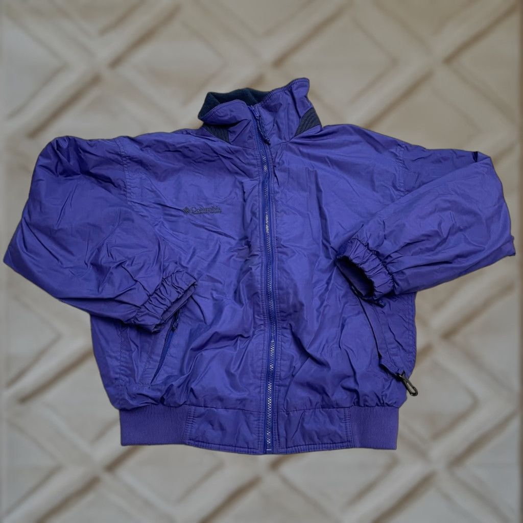 Vintage Columbia Jacket Small Blue Snow Winter 90's Y2K Ski Windbreaker Womens