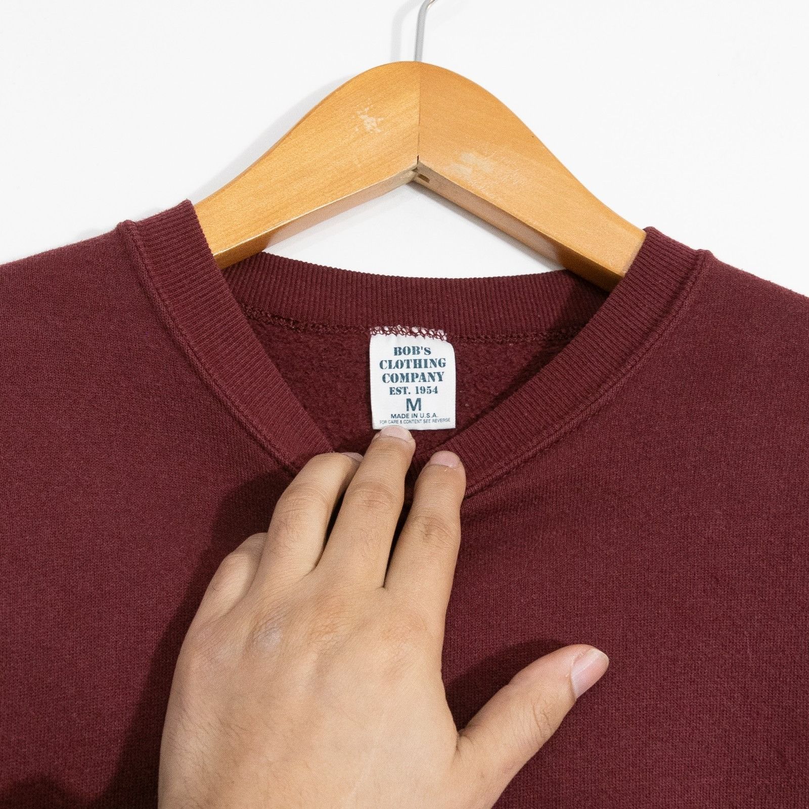 Vintage Vintage 90s Bobs Clothing Company Blank Sweatshirt Medium Size US M / EU 48-50 / 2 - 5 Thumbnail