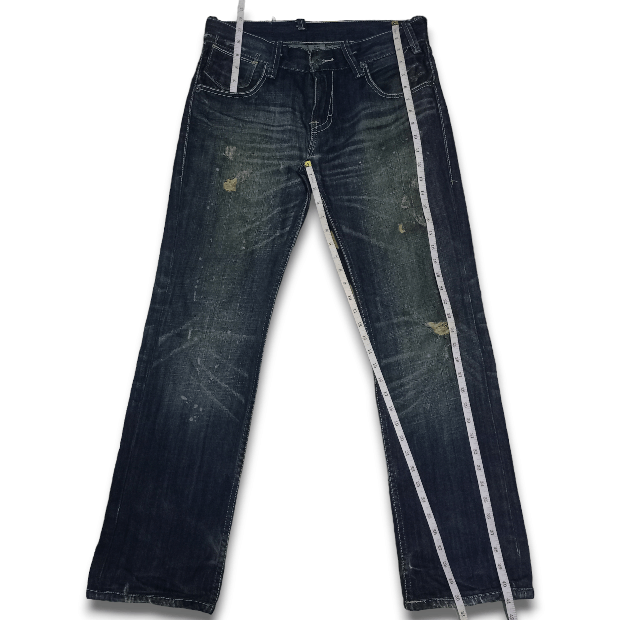 Levi's Vintage 90s Levis 511 Mud Wash Loose Ripped Jeans Size US 33 - 11 Thumbnail