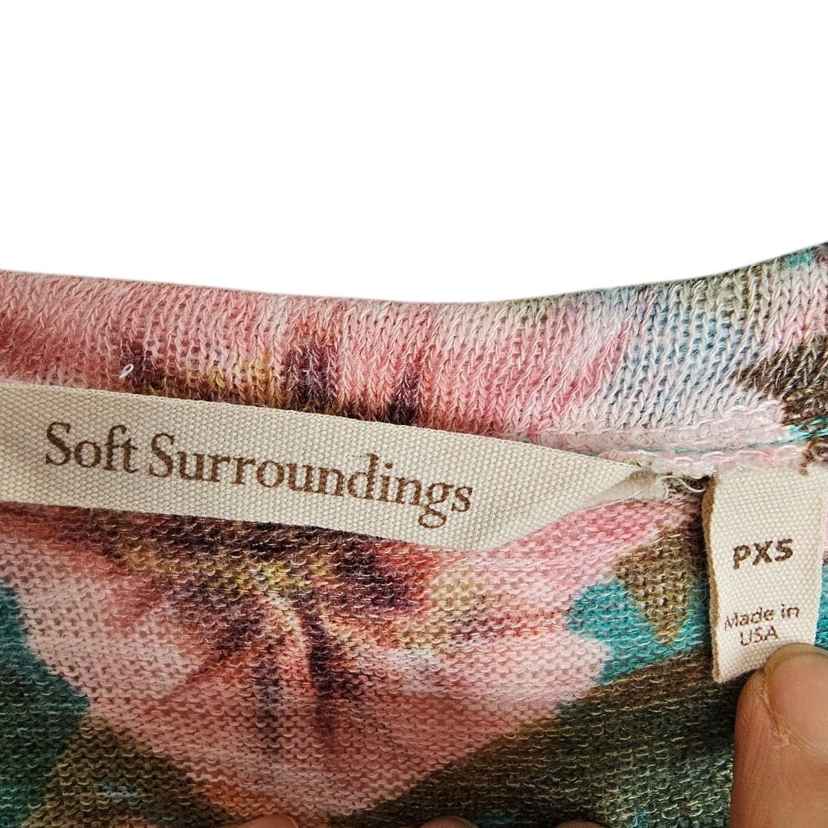 Soft Surroundings Soft Surroundings Womens Floral Sweater PXS Coastal Grandma Size XS / US 0-2 / IT 36-38 - 7 Thumbnail