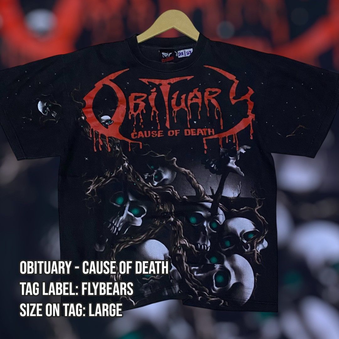 Band Tees Obituary - Cause Of Death (OVP) Band Tee Size US L / EU 52-54 / 3 - 1 Thumbnail