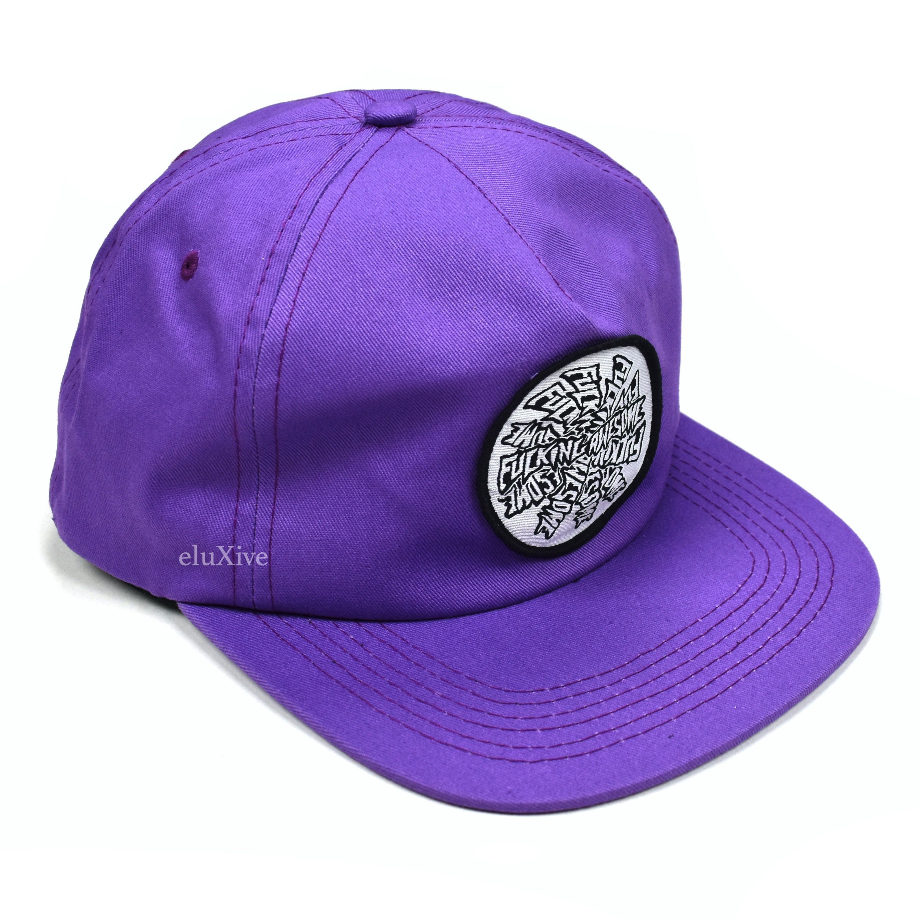 Fucking Awesome Fucking Awesome Purple Spiral Logo Hat DS Size ONE SIZE - 1 Preview