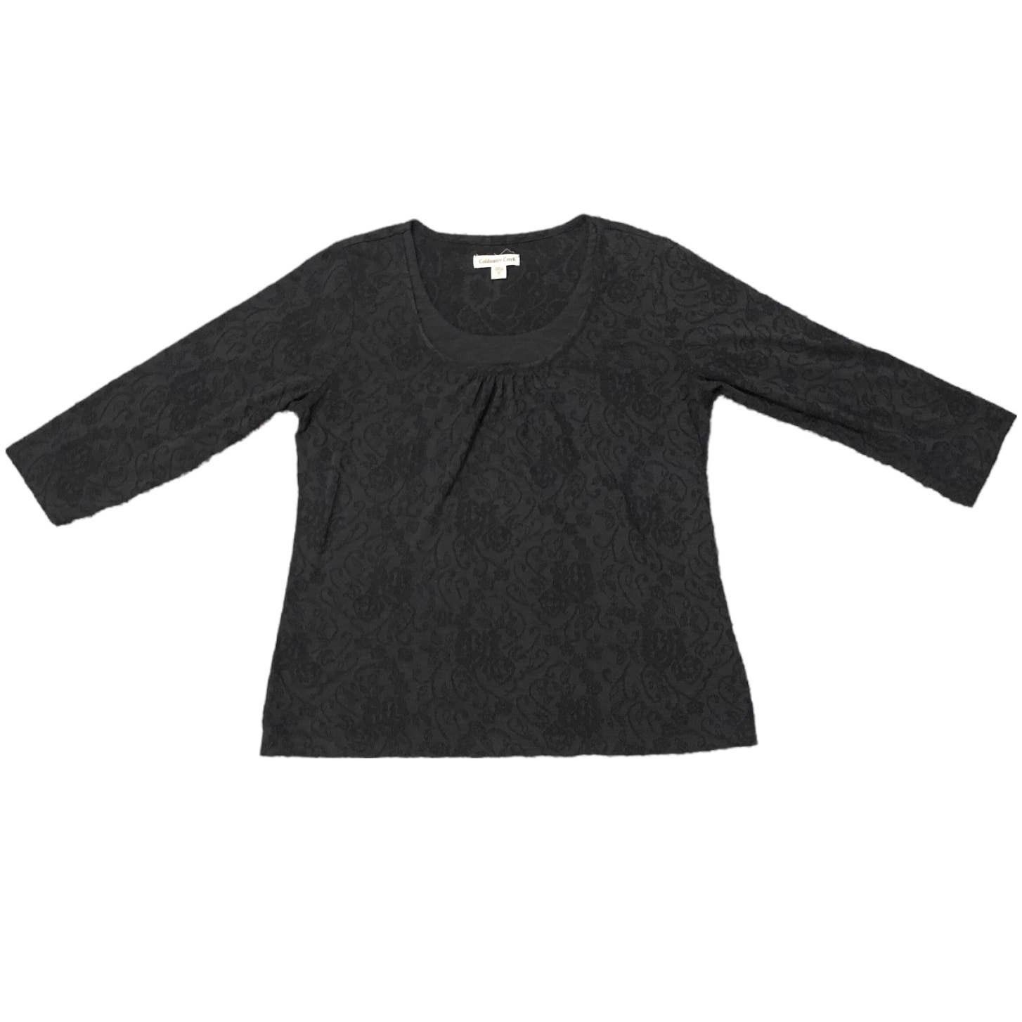 Coldwater Creek Floral Patterned Medium Weight 3/4 Sleeve Knit Top Size M / US 6-8 / IT 42-44 - 10 Thumbnail