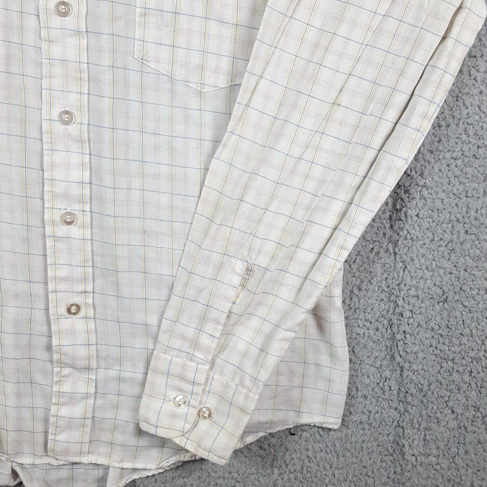 Vintage VINTAGE 80s Hallmark Checked Lightweight Button-Up Shirt Mens Medium White Collared Regular Fit Preppy Retro Size US M / EU 48-50 / 2 - 3 Thumbnail