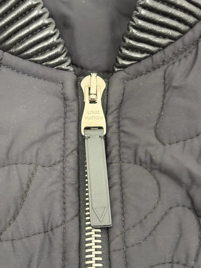 Louis Vuitton Louis Vuitton Black Quilted Nylon Bomber Jacket Size US M / EU 48-50 / 2 - 9 Thumbnail