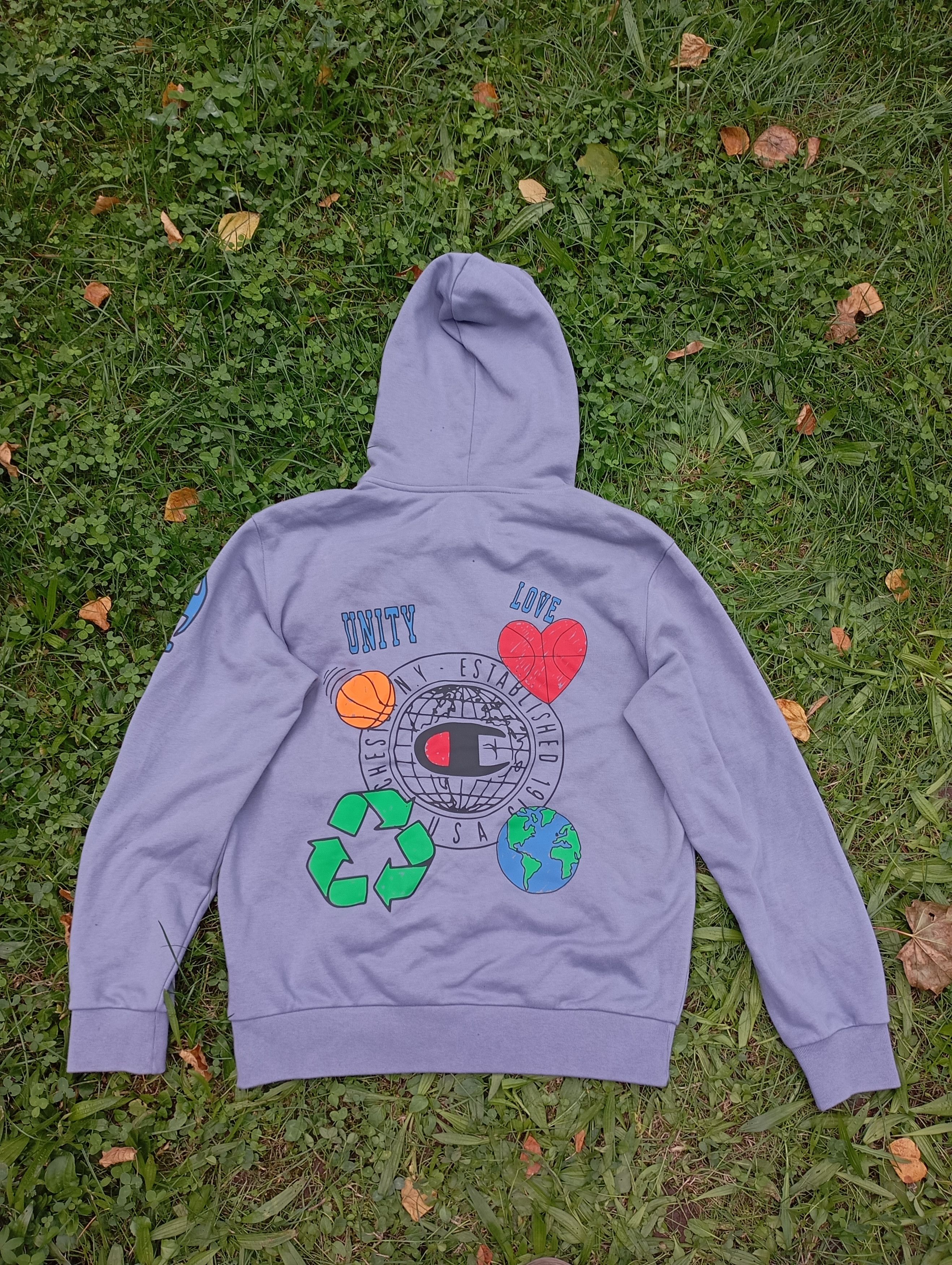 Champion × Vintage Vintage y2k champion love basketball hearts hoodie Size US M / EU 48-50 / 2 - 1 Thumbnail