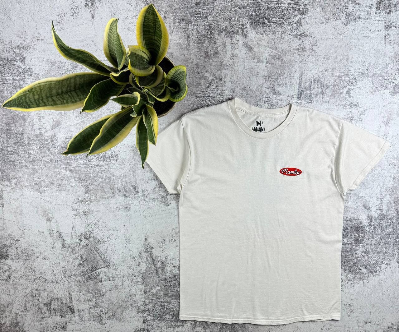 Mambo Mambo Graphic Men’s L Beige Surf Logo 100% Cotton Basic Jersey T Shirt Tee Shirt Size US L / EU 52-54 / 3 - 2 Thumbnail