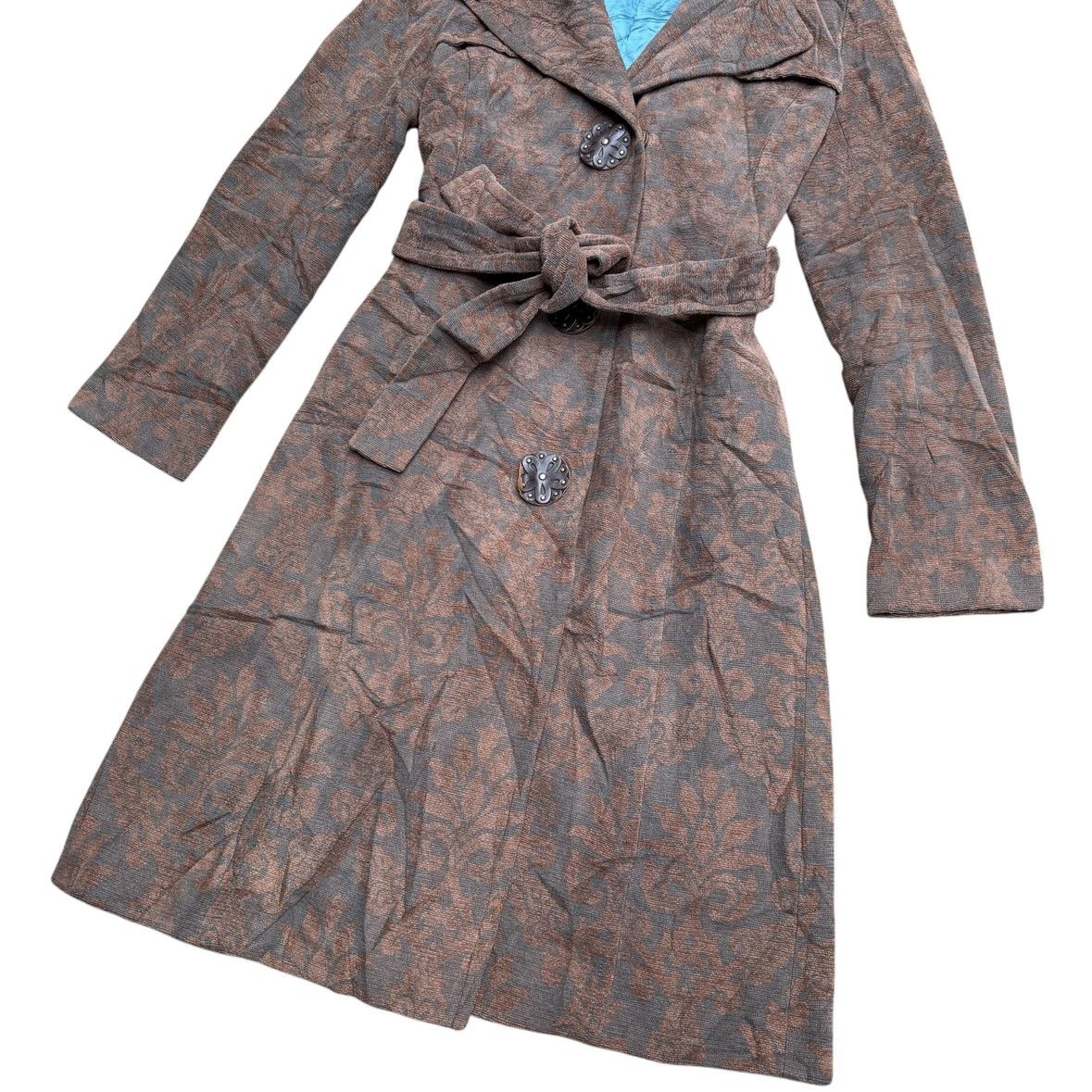 Vivienne Tam Vivienne Tam Velvet Embossed Coat With Removeable Fur Size S / US 4 / IT 40 - 8 Thumbnail