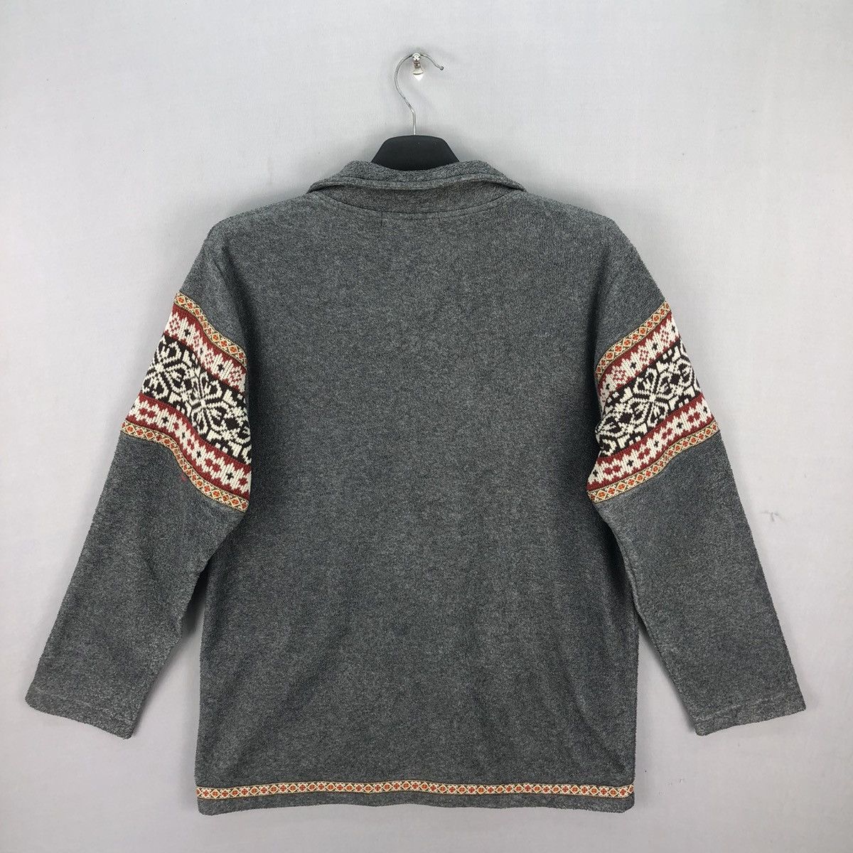 Native Vintage 90's Native Navajo Knit Art Fleece Zipper Jacket Size US S / EU 44-46 / 1 - 4 Thumbnail