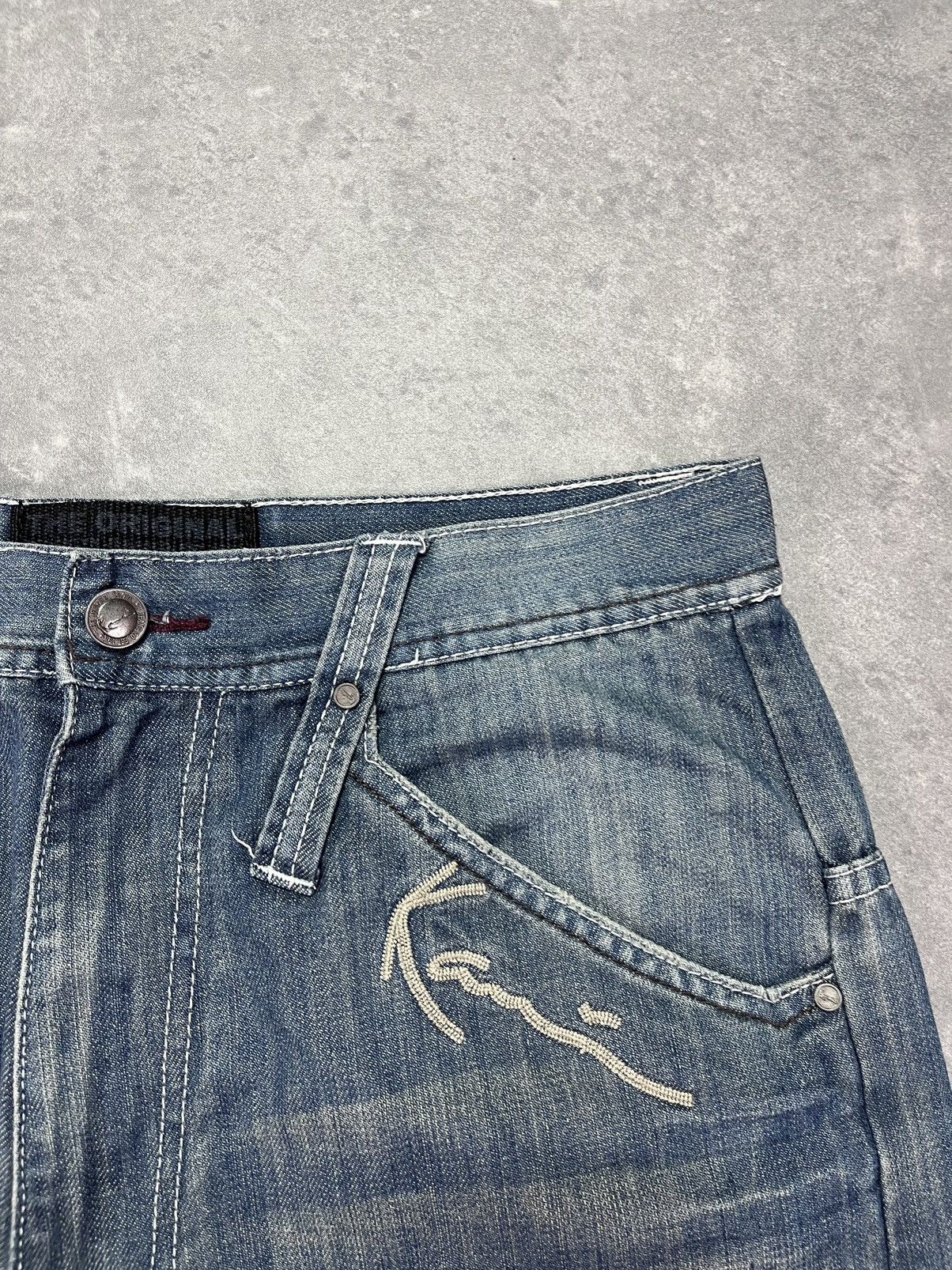 Karl Kani Karl Kani Big Pockets Embroidered Baggy Denim Jeans 32 Size US 32 / EU 48 - 7 Thumbnail